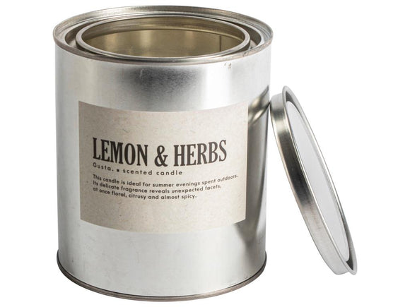 Geurkaars Blik | Lemon & Herbs