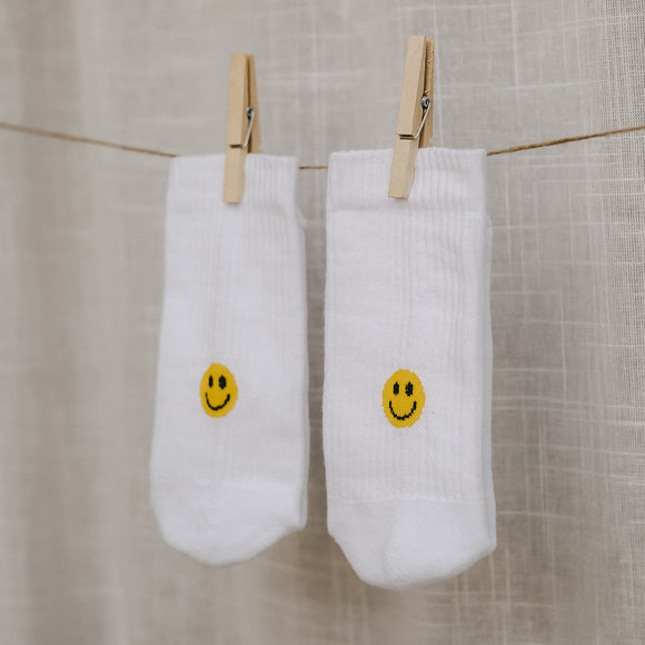 Sokken | smiley geel
